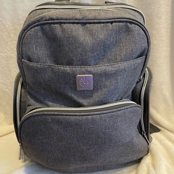 Ergobaby Bags Gently Used Ergobaby Grey Backpack Diaper Bag Poshmark